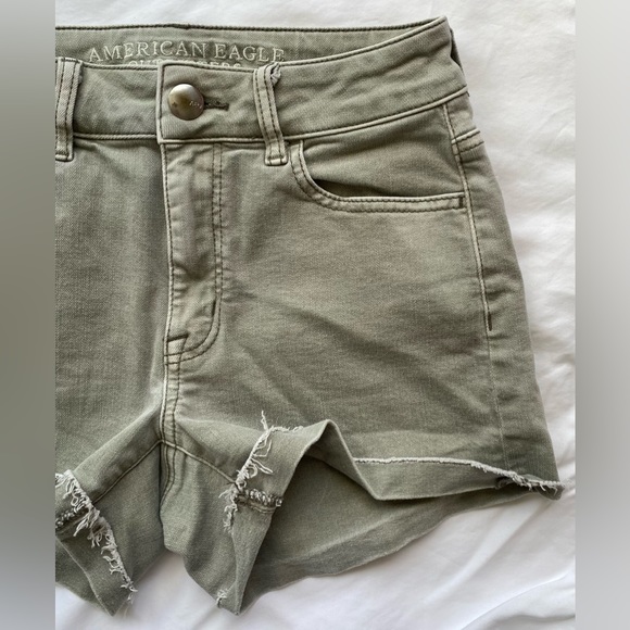 American Eagle Olive Green/Grey size 2 - Picture 2 of 16